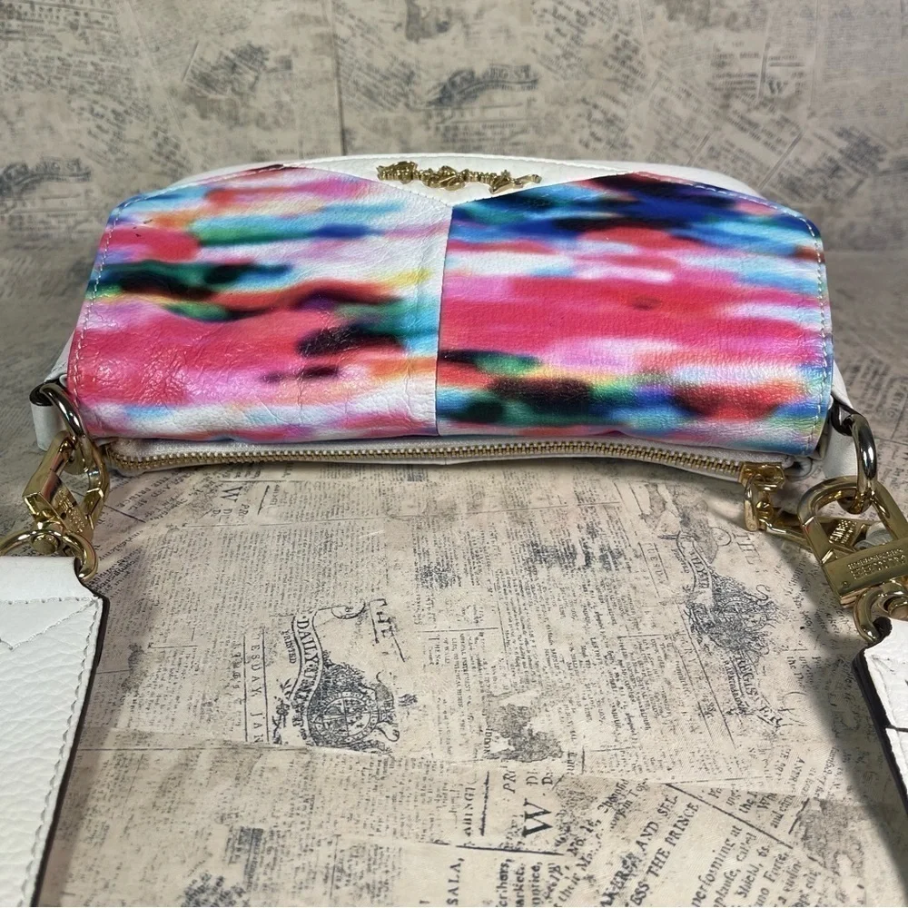 Aimee Kestenberg BILLY Watercolor Leather Convertible Crossbody Clutch Bag